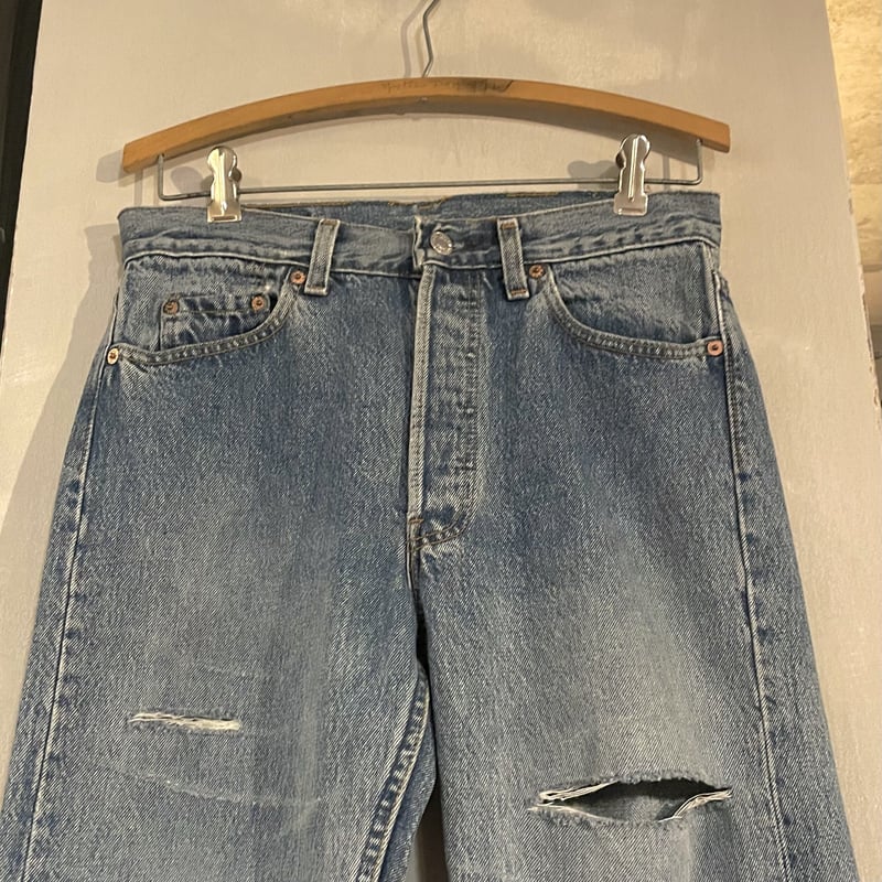 90s Levi's 501 000 デニムパンツ 30×30 USA製 ナイロンフットボタン...