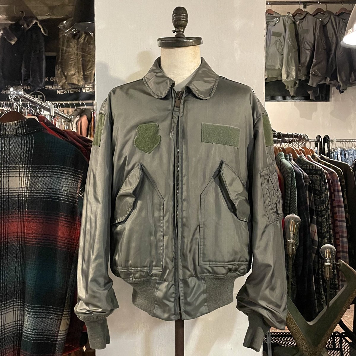 80s US MILITARY CWU-45/P フライトジャケット MA-2 1986年度会