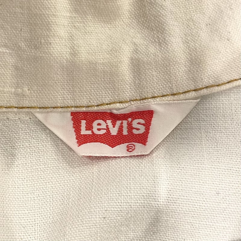 Levis 70s オレンジタブ ホワイトデニム トラッカージャケット Levis 70s オレンジタブ ホワイトデニム トラッカージャケット
