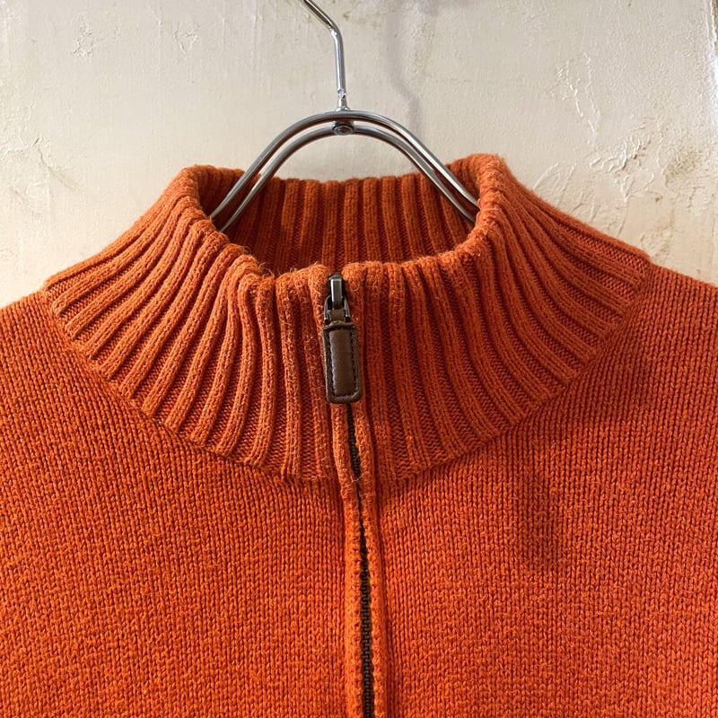 【タグ付き✨】ポロラルフローレン オレンジ L ニットセータ ハーフジップ POLO RALPH LAUREN（ポロ ラルフ ローレン）の「コットン ハーフ
