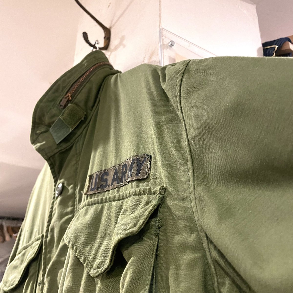 70s US ARMY M-65 Field Jacket 3rdタイプ ブラスジップ M65...