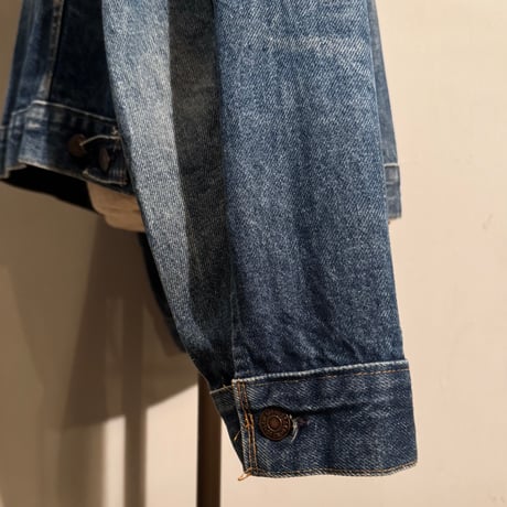 70s　Levi’s 70505　デニムジャケット　USA製　ケアタグ　Size 46　2ポケ　リーバイス　(S4917)