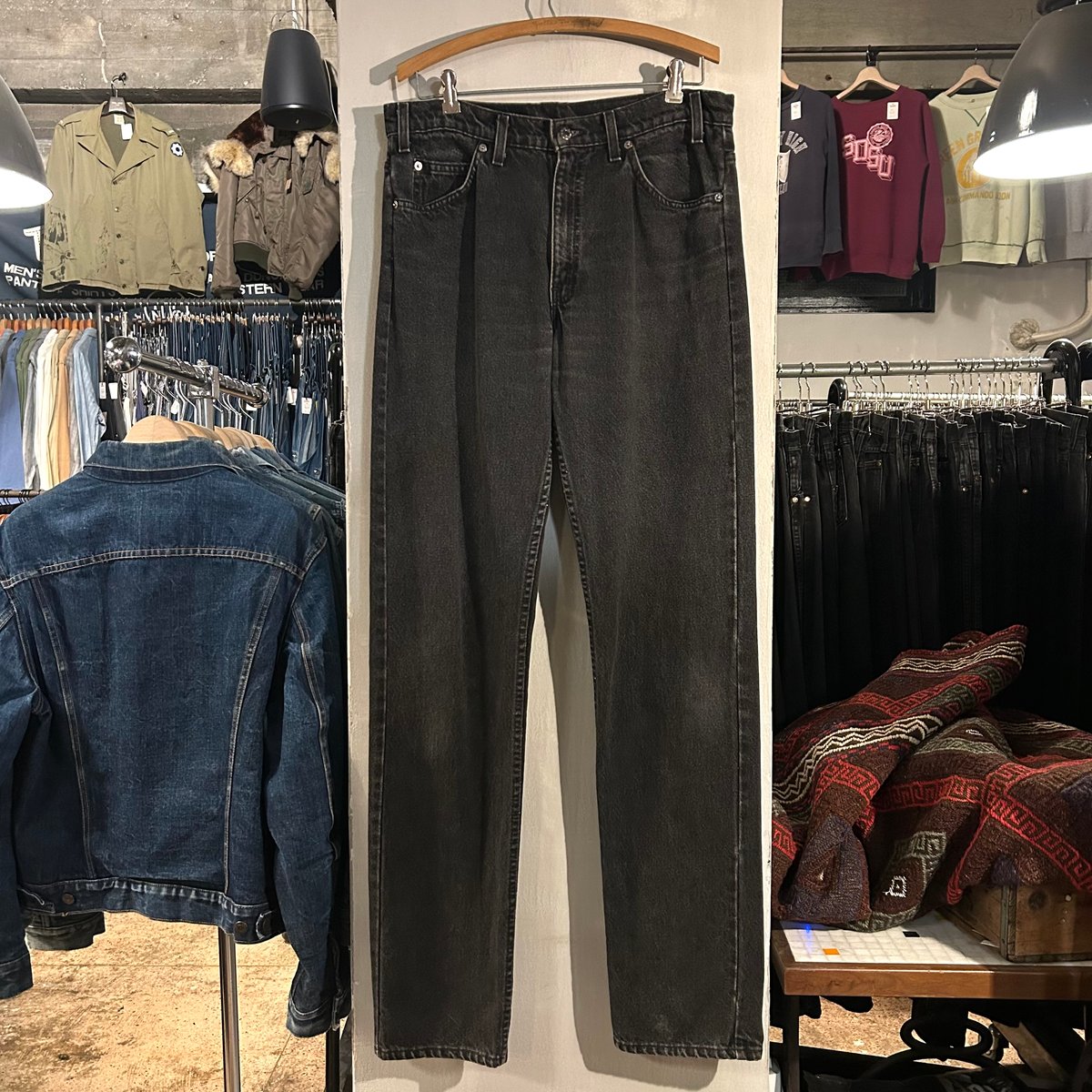 90s Levi's 505 後染め ブラックデニムパンツ 34×36 USA製 1994年