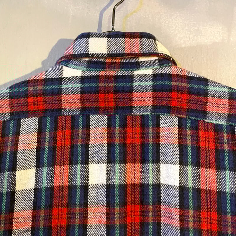 好配色 70s 80s USA製 FIVEBROTHER ネルシャツ XL 70s-80s USA製 FIVE BROTHER ネルシャツ XL | 赤系ベース 長袖