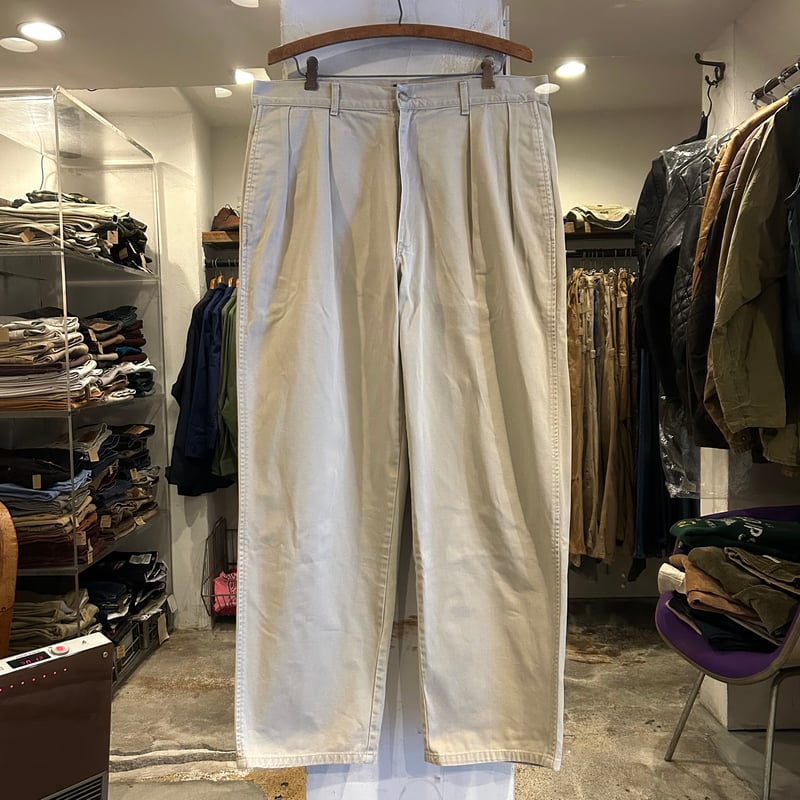90sPoloRalphLaurenポロチノANDEWチノパンライトベージュ古着 90s Polo by Ralph Lauren ポロチノ ラルフローレン チノパン ベージュ