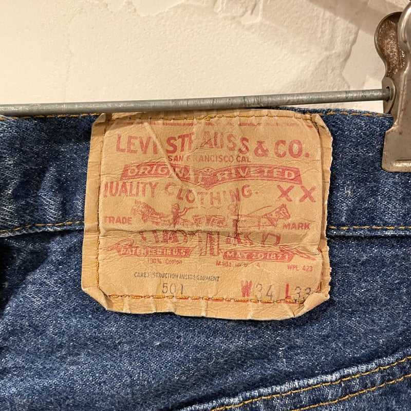 Levi's 501 80年代 リーバイス501 内股シングル 黒カンヌキ 金脇 Levi's 501 80年代 リーバイス501 内股シングル 黒カンヌキ 金脇