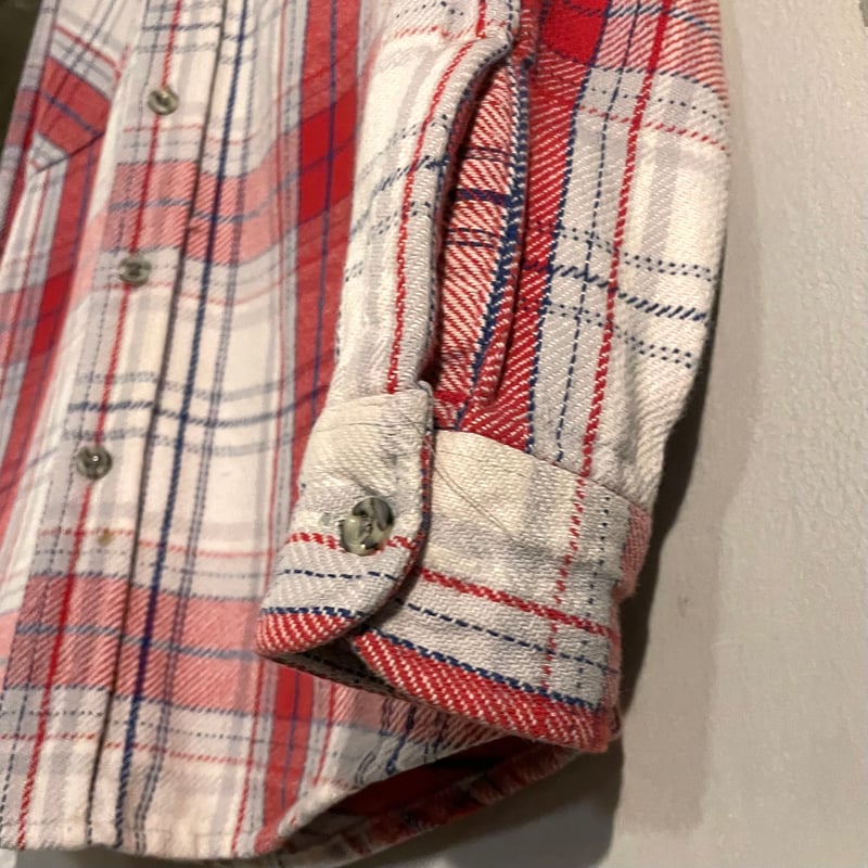 80s BIG MAC × ST JOHN'S BAY L/S ネルシャツ USA製 Size