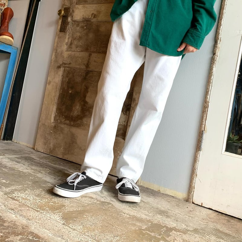 80s Lee 200-5510 ホワイトデニムパンツ 42TALON USA製 (S2495 80s Lee 200-5510 ホワイトデニムパンツ 42TALON USA製 (S2495