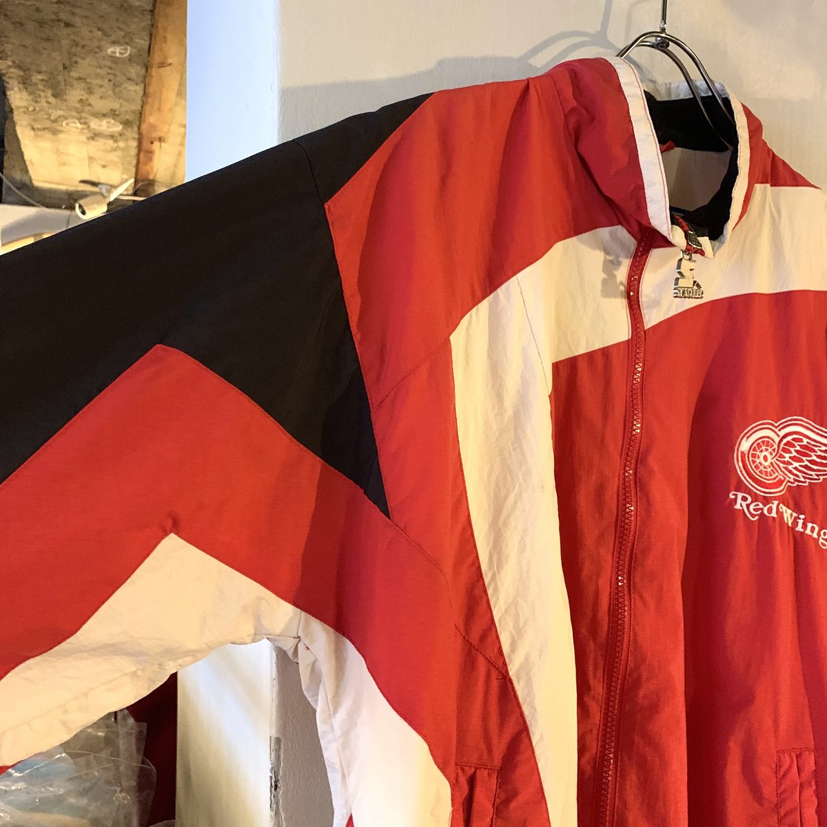 STARTER STARTER NHL ナイロンジャケット Red Wings ナショナル STARTER STARTER NHL ナイロンジャケット Red Wings ナショナル