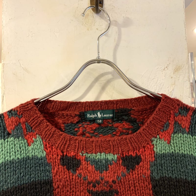90s POLO by Ralph Lauren ウールセーター ネイティブ柄 ラルフローレン
