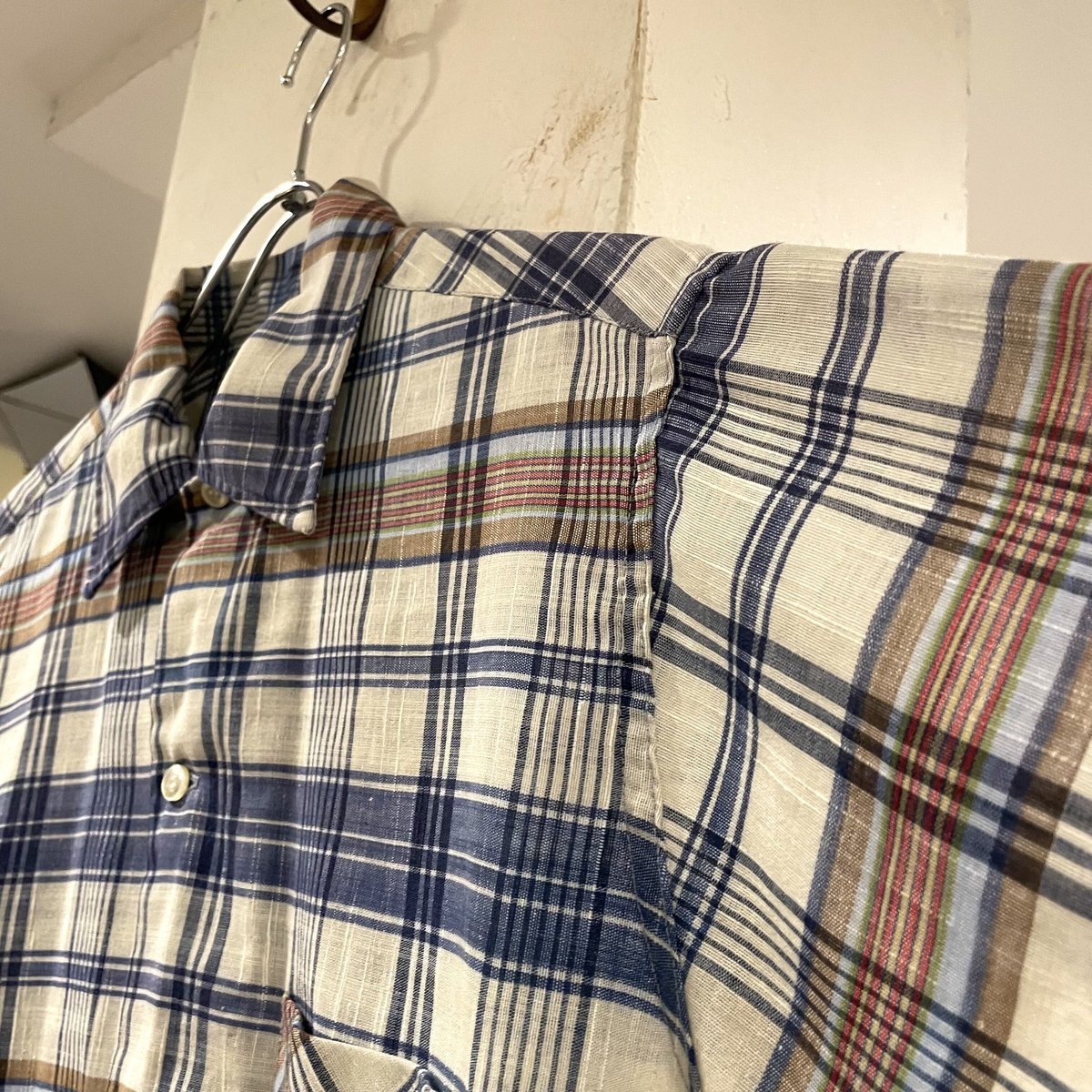 ヴィンテージシャツ ボックスシルエット チェック柄シャツ PERMANENT 