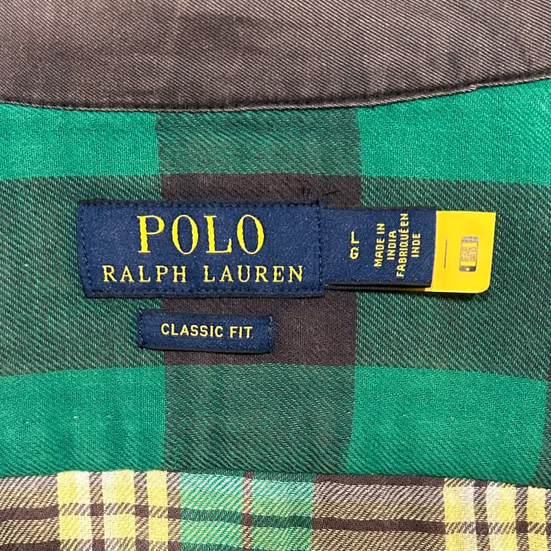 POLO RALPH LAUREN L/Sチェックネルシャツ ラルフローレン Size L チ