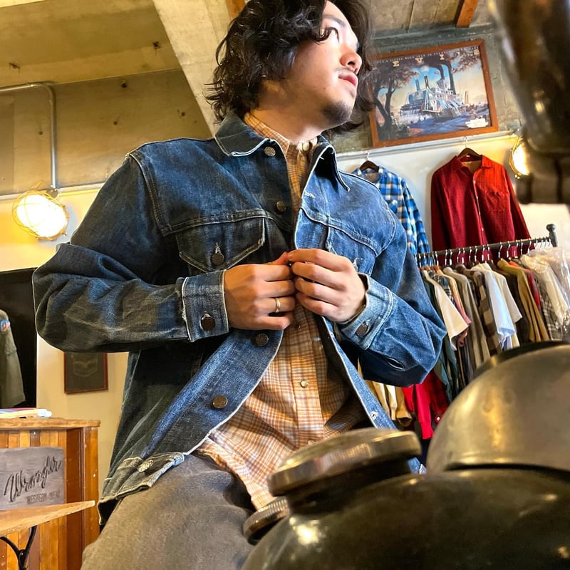 60s Vintage Denim Jacket 4th Type インディゴ染 ストア系 ヴ