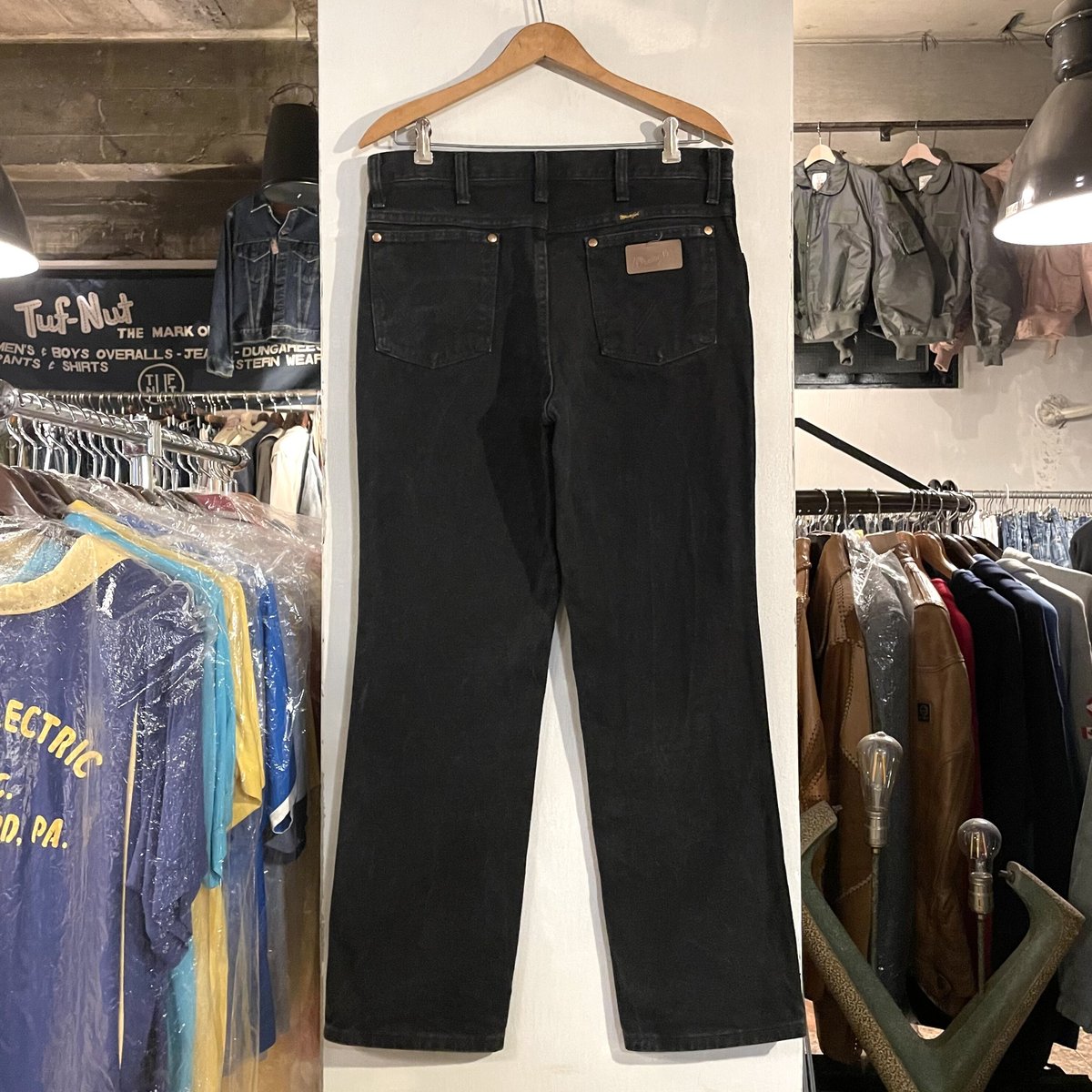 Wrangler 936WBK ブラックデニムパンツ 32×30 ラングラー (S2557)