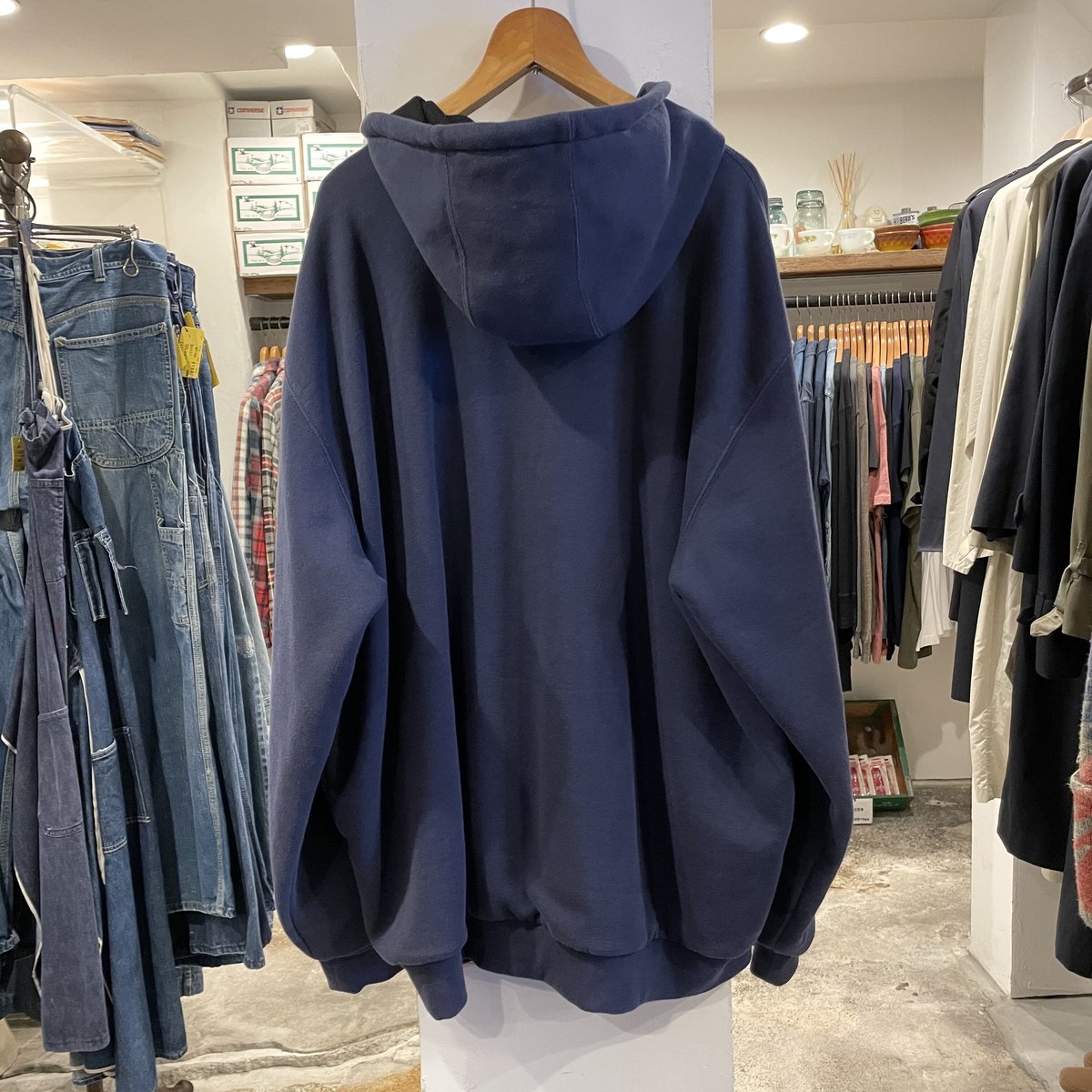 carhartt ジップアップ スウェットパーカー 紺 カーハート