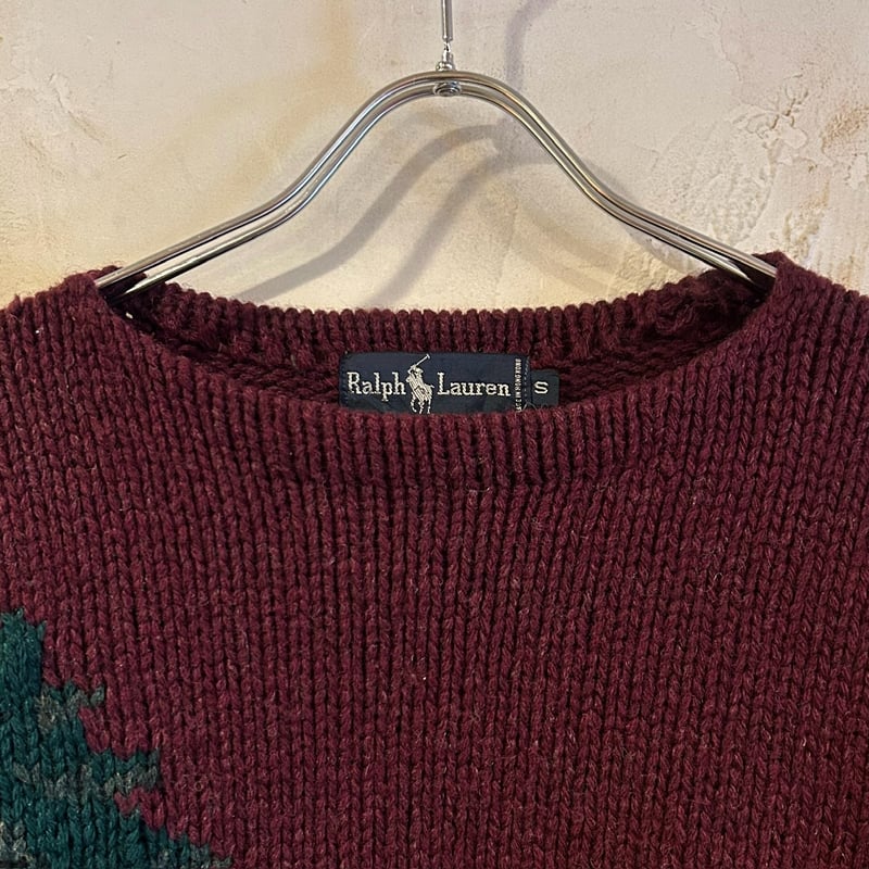 Ralph Lauren ウールセーター ラルフローレン ハンティング柄