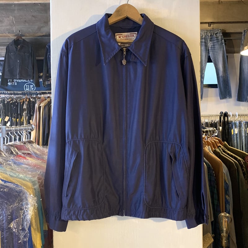 60s McGREGOR Drizzler ドリズラージャケット IDEALジップ 紺色 60s McGREGOR Drizzler ドリズラージャケット IDEALジップ 紺色