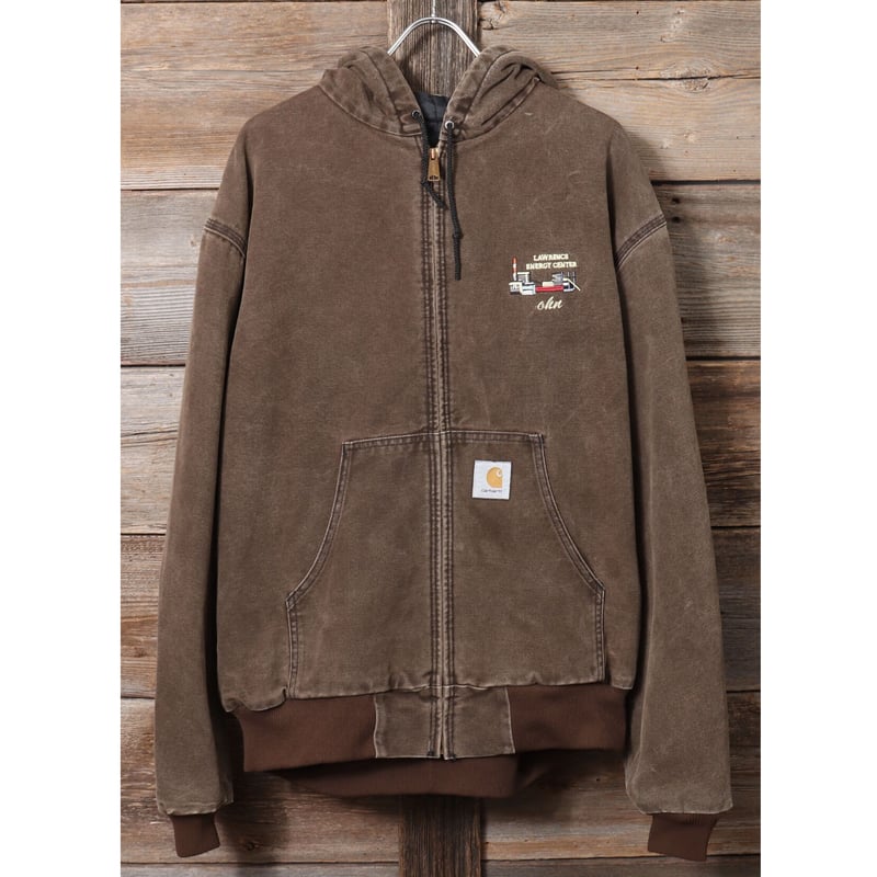 carhartt 80s USA製 アクティブジャケット ロゴ刺繍 2XL ワーク