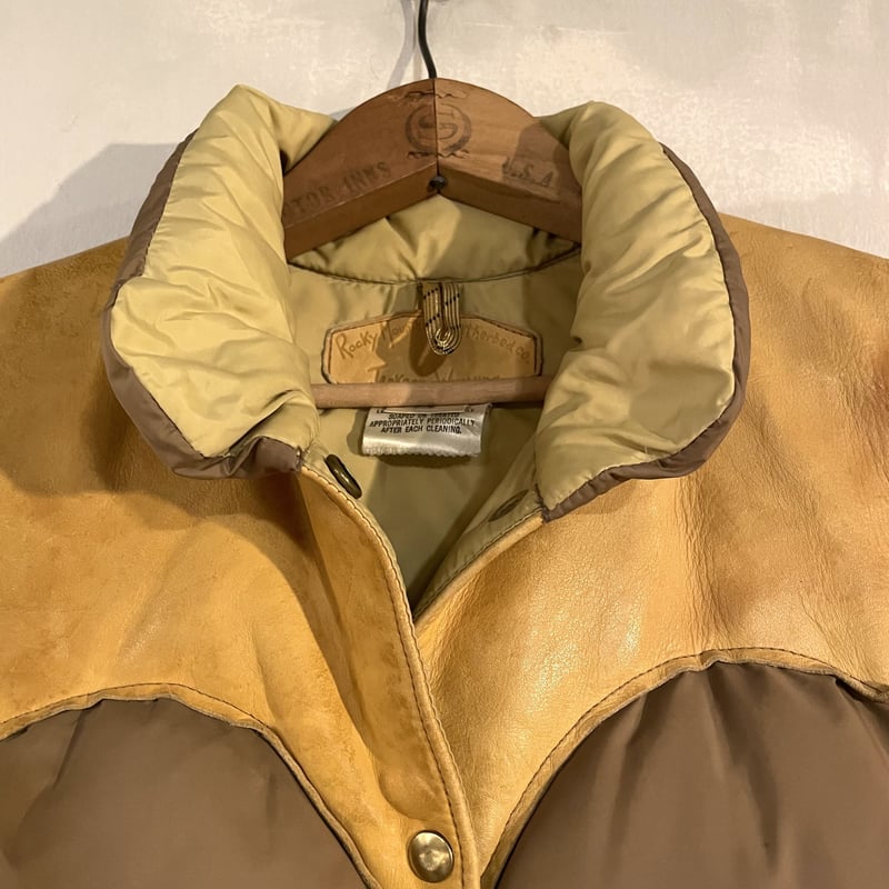 70s Rocky Mountain Featherbed Co. ダウンベスト USA製 グ...