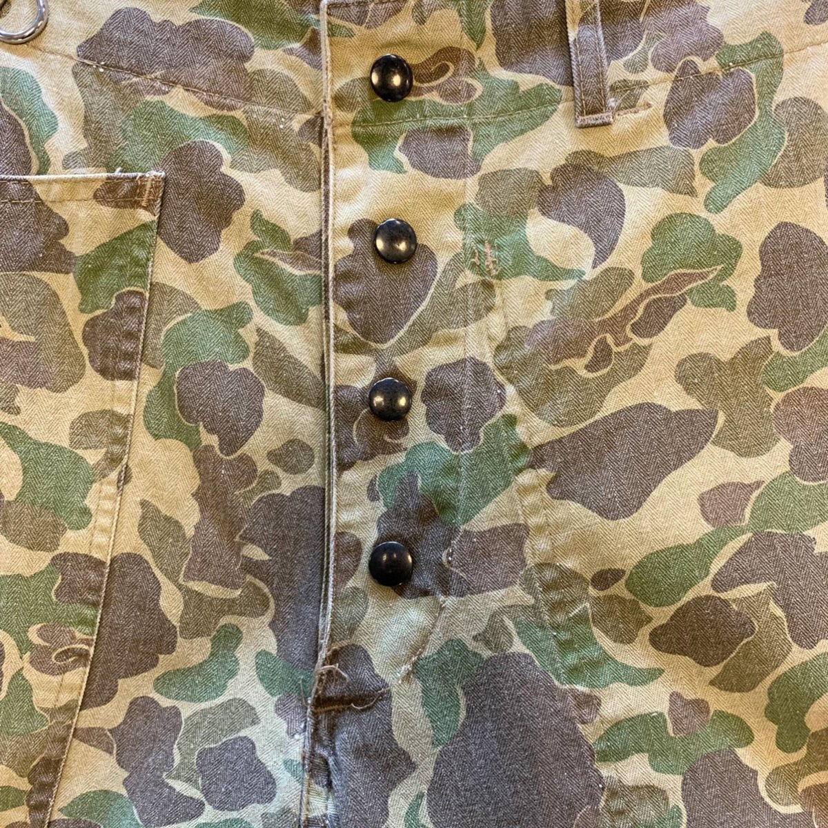 40s USMC P-42 HBT Pants 1stモデル ダックハンターカモ ヘリンボーン 40s USMC P-42 HBT Pants 1stモデル ダックハンターカモ ヘリンボーン
