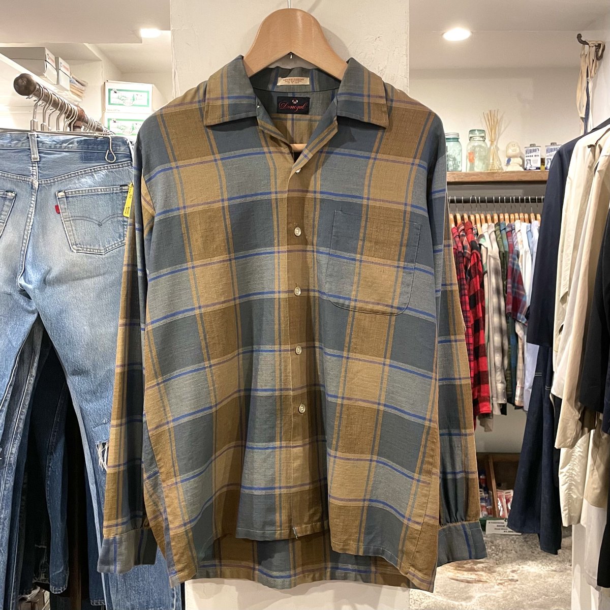 Donegal オープンカラーシャツ ボックスシルエット型 60s