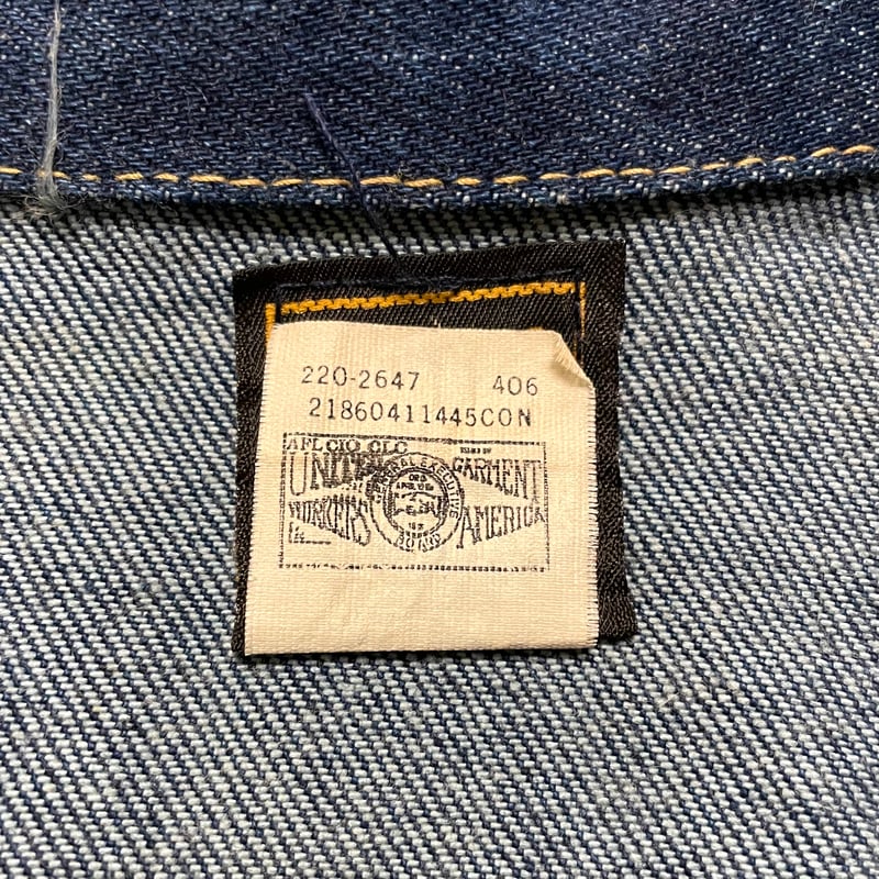 80s Lee 220-J デニムジャケット USA製 Size 42 濃紺 (S4050)
