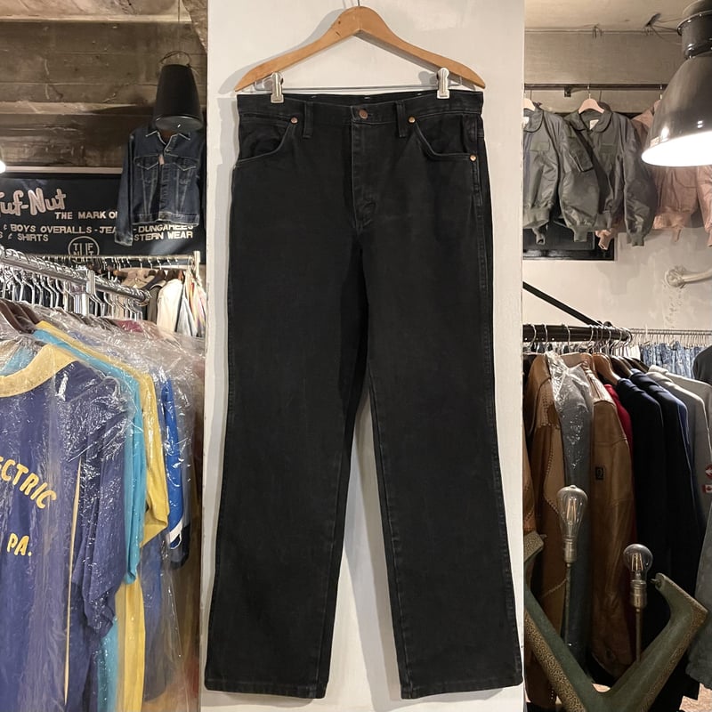 Wrangler 936WBK ブラックデニムパンツ 32×30 ラングラー (S2557)