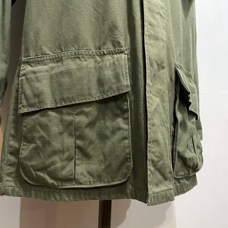 60s　US ARMY　JUNGLE FATIGUE JACKET　5th Type　Size S-R　ジャングル ファティーグジャケット　リップストップ　1969年　(S5700)