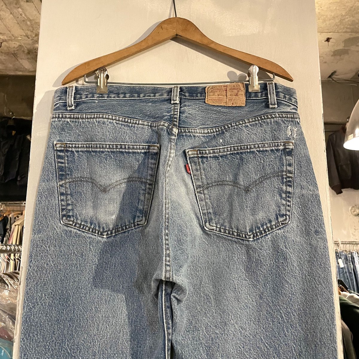 80s Levi's 501 リーバイス デニムパンツ 内股シングル 裾 80s Levi's 501 リーバイス デニムパンツ 内股シングル 裾