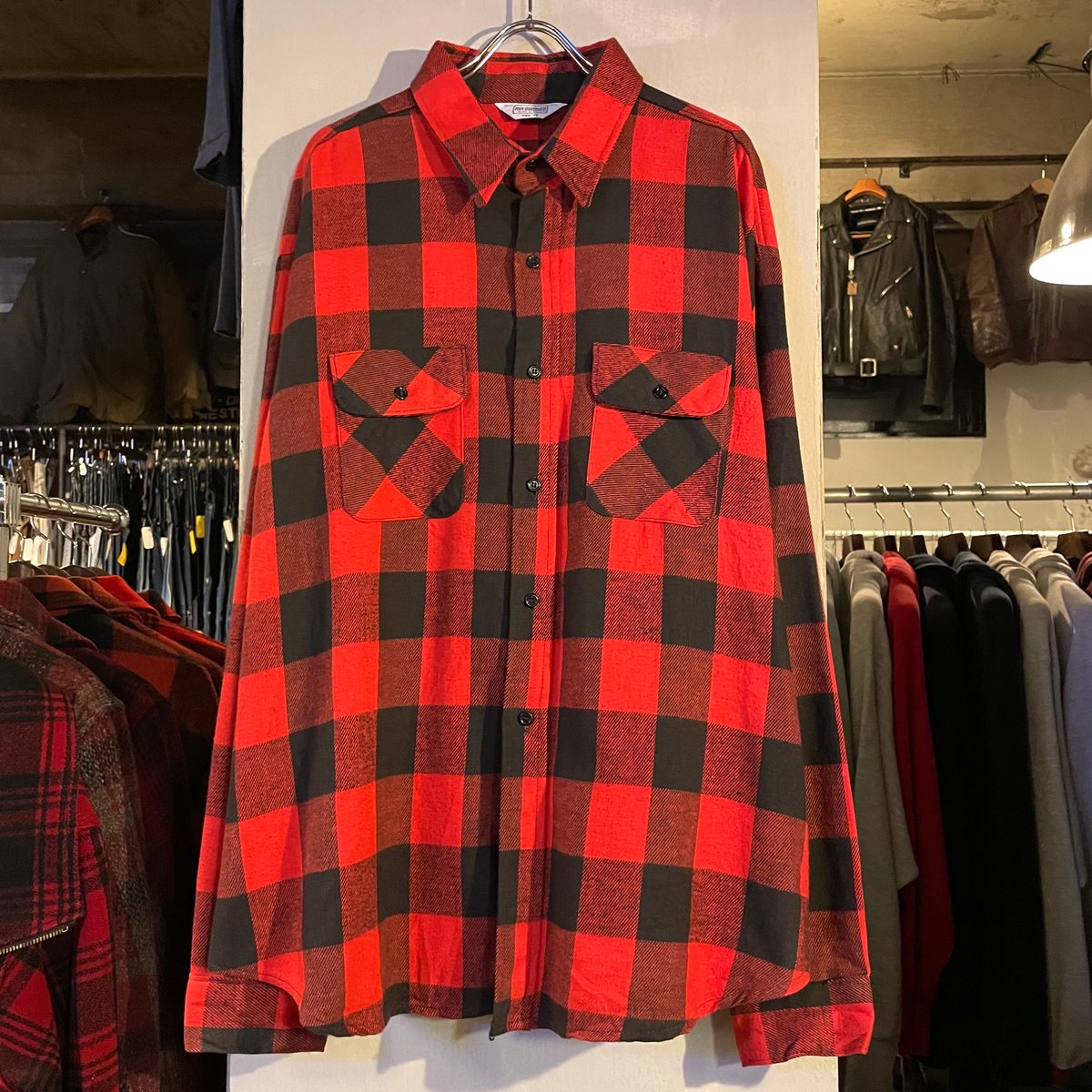 70s FIVE BROTHER L/S ネルシャツ DEAD STOCK USA製 Size