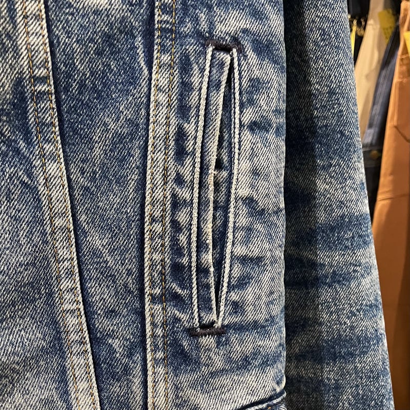 80s LEVI'S ボア付きデニムジャケット 70508-0216サイズ42 80s Levi's 70608-0216 リーバイス デニムボアジャケット ヒゲ