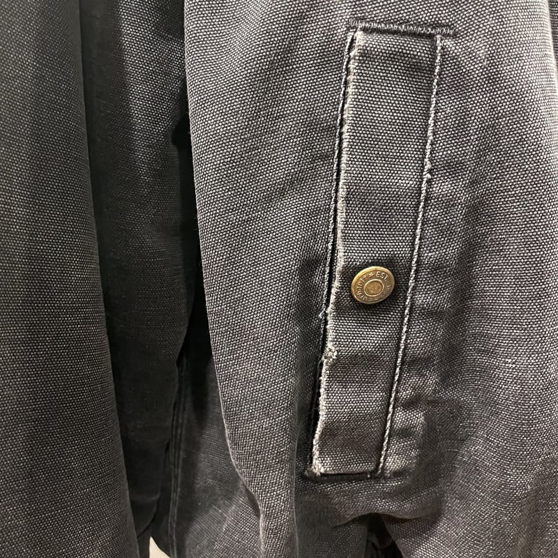80s Carhartt サンタフェジャケット ダック地 ブラック USA製 80s Carhartt サンタフェジャケット ダック地 ブラック USA製