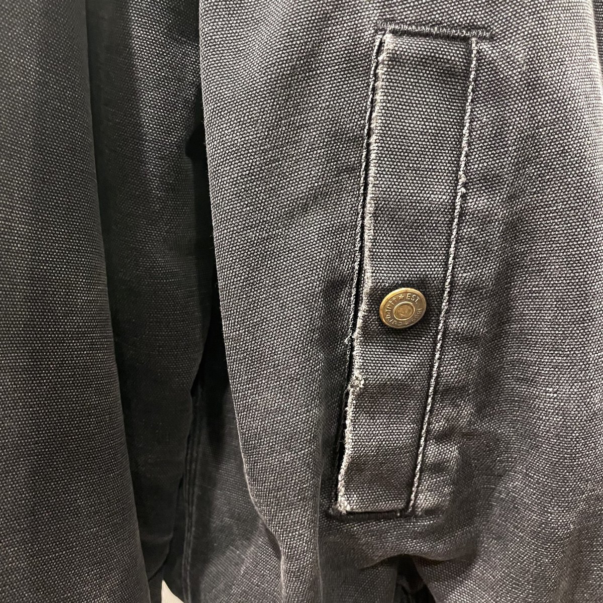 80s Carhartt サンタフェジャケット ダック地 ブラック USA製 80s Carhartt サンタフェジャケット ダック地 ブラック USA製