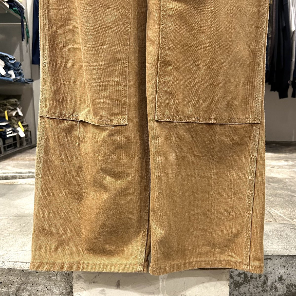 90s Carhartt ダック地 オーバーオール ダブルニー カーハート