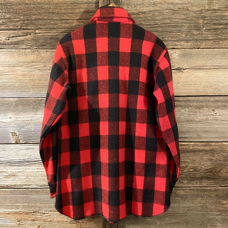 Woolrich 40s 黒タグREG表記 USA製 バッファローチェック ウール Woolrich 40s 黒タグREG表記 USA製 バッファローチェック ウール