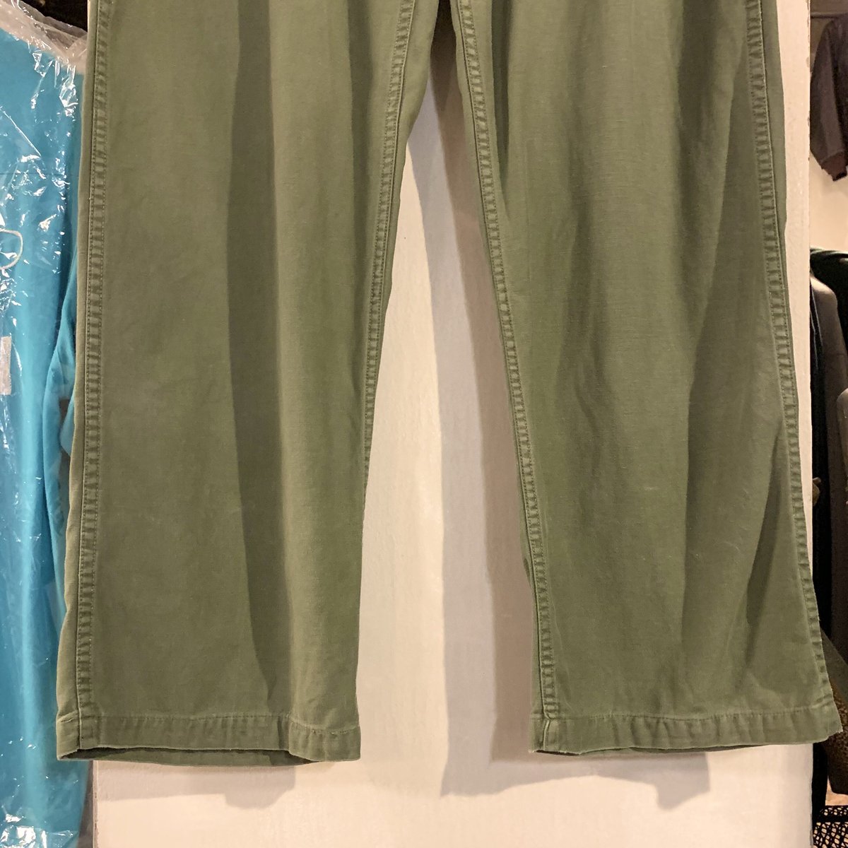 60s US ARMY ベイカーパンツ フロントボタン コットンサテン
