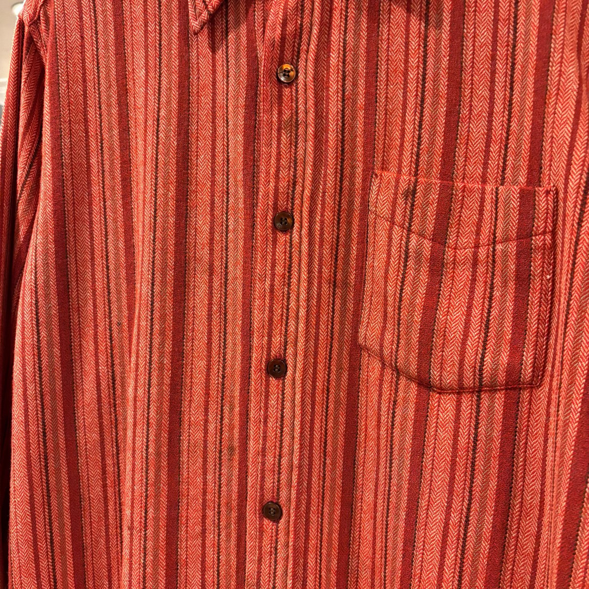 60s PENDLETON L/S ウールシャツ Size M USA製 ストライプ ペンドル