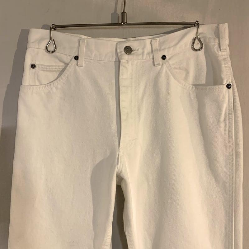 80s Lee 200-5510 ホワイトデニムパンツ 42TALON USA製 (S2495