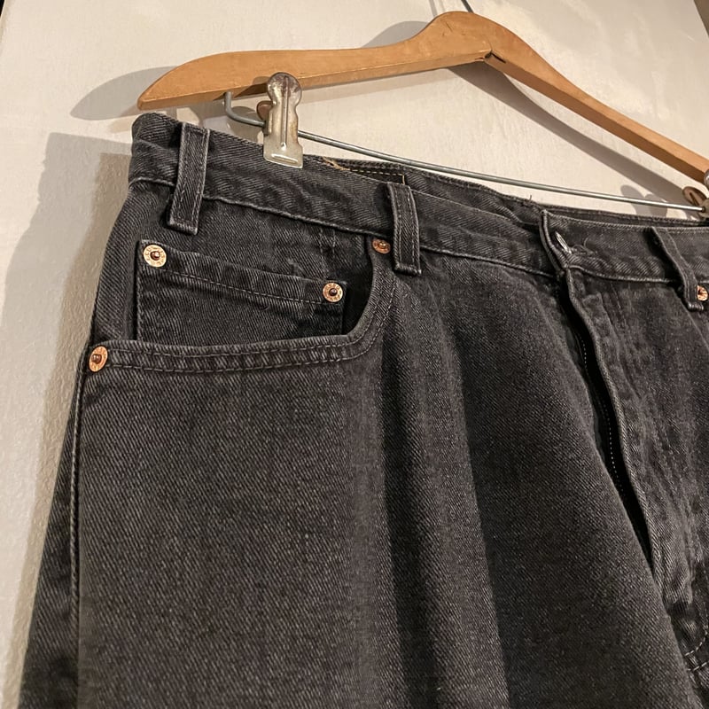 00s Levi's 505 0260 リーバイス ブラックデニムパンツ 34×30 2002