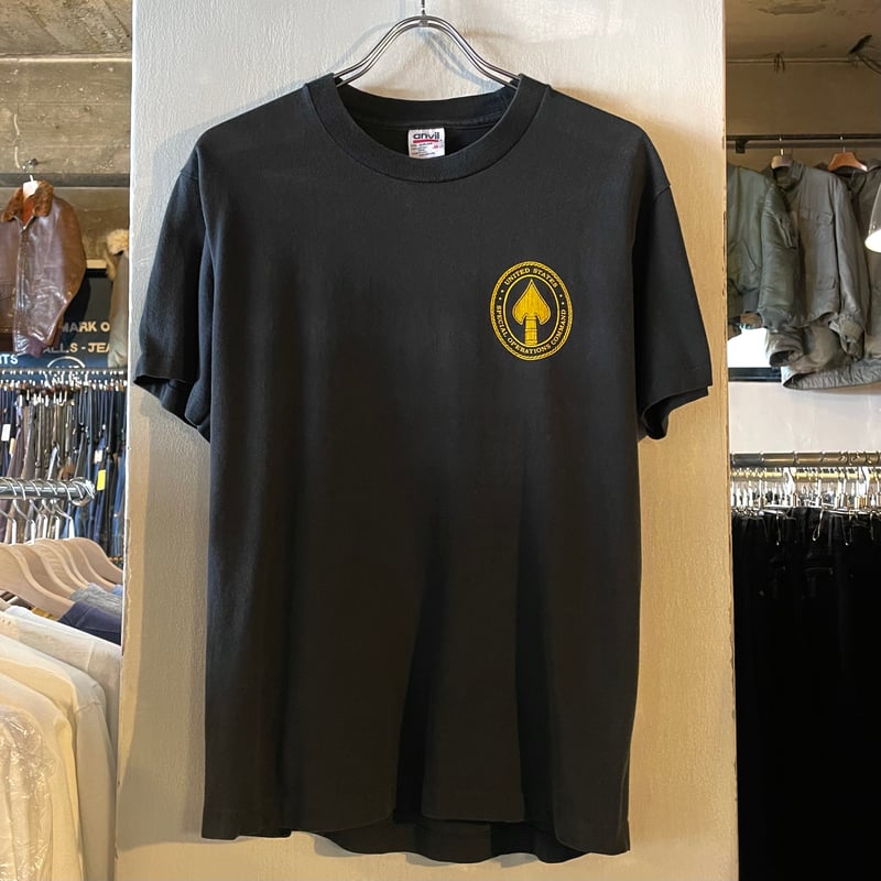 80s anvil S/S Tシャツ USA製 Size M ミリタリーTシャツ (S4284
