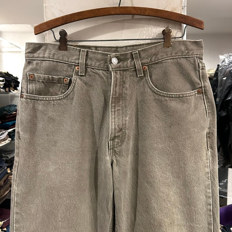 90s Levi's 550 0232 リーバイス カラーデニムパンツ 33×33 先染め オ