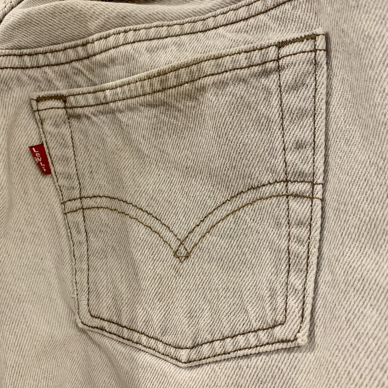 90s Levi's 501 カラーデニム グレー ボタン裏522 USA製 (S2130)
