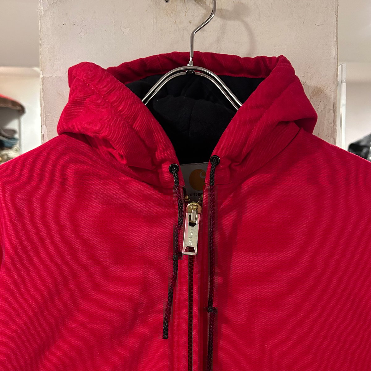 90s carhartt ダック地 アクティブジャケット カーハート レッド 90s carhartt ダック地 アクティブジャケット カーハート レッド
