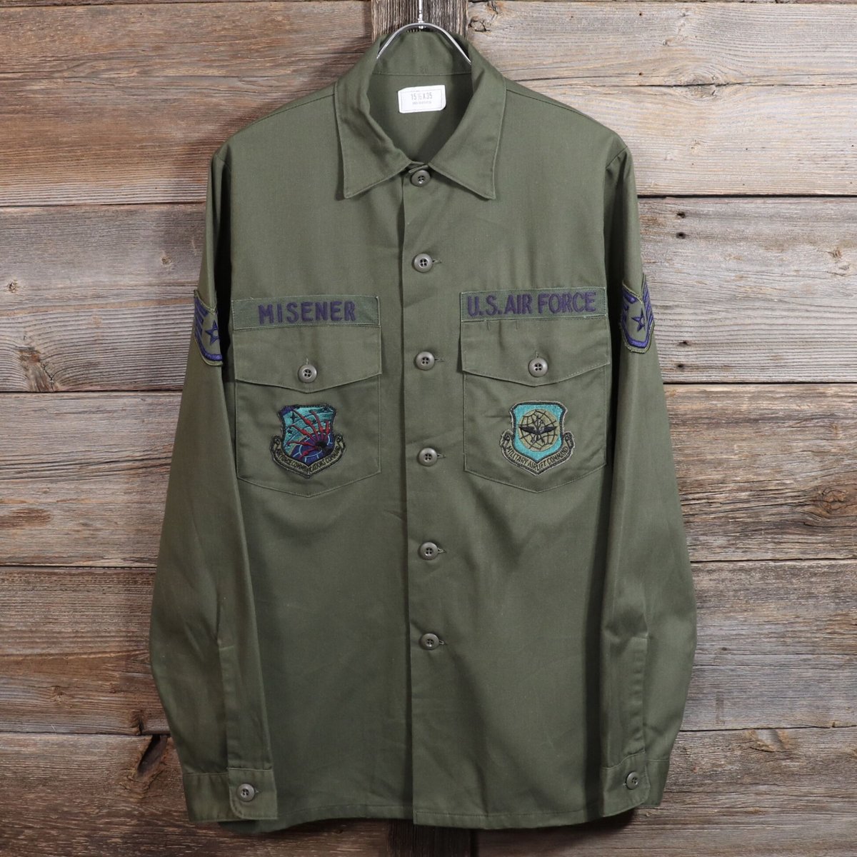 80s US AIR FORCE ユーティリティシャツ ミリタリーシャツ 80