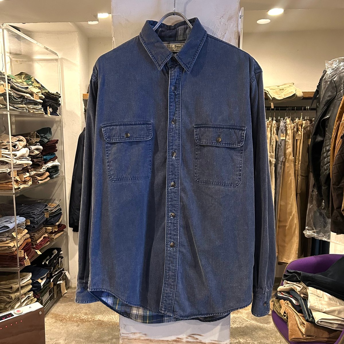 llbean 80s 専用 L.L.Bean - 80s USA製 エルエルビーン 長袖 コットン ダック