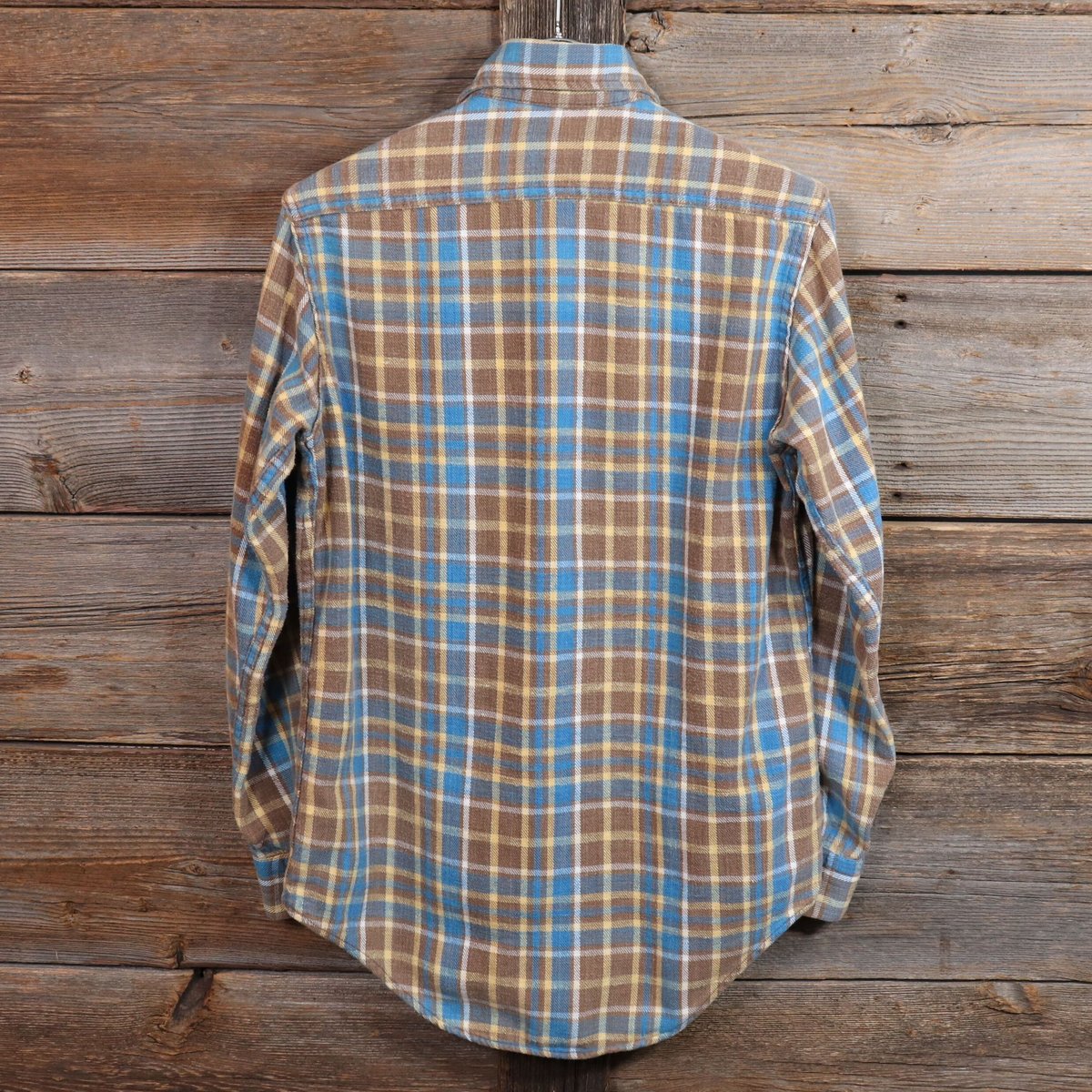 Montgomery Ward / 60s-70s/ネルシャツ/M/ウール/BLU/チェック