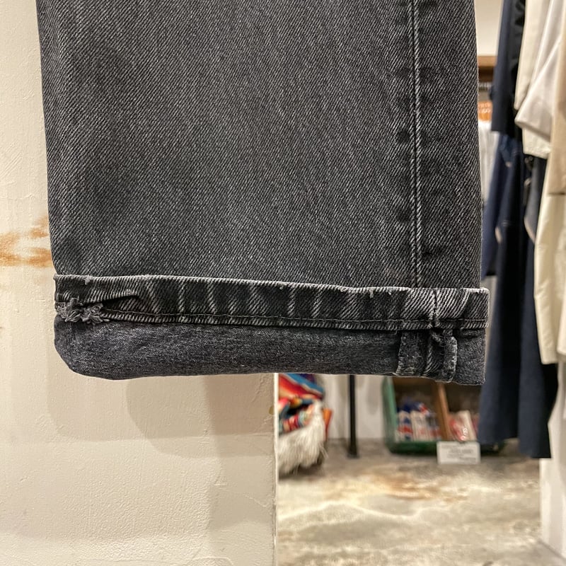 Levi's 501 00s リーバイス501 後染めブラックデニムパンツ ボタン裏