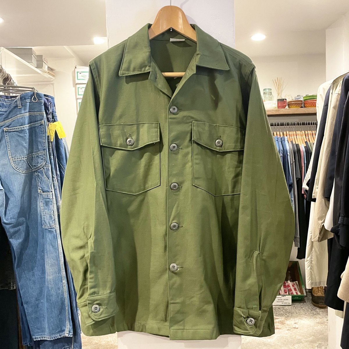 US MILITARY 60s DEAD STOCK OG107 アメリカ軍 コットンサテンシ US MILITARY 60s DEAD STOCK OG107 アメリカ軍 コットンサテンシ