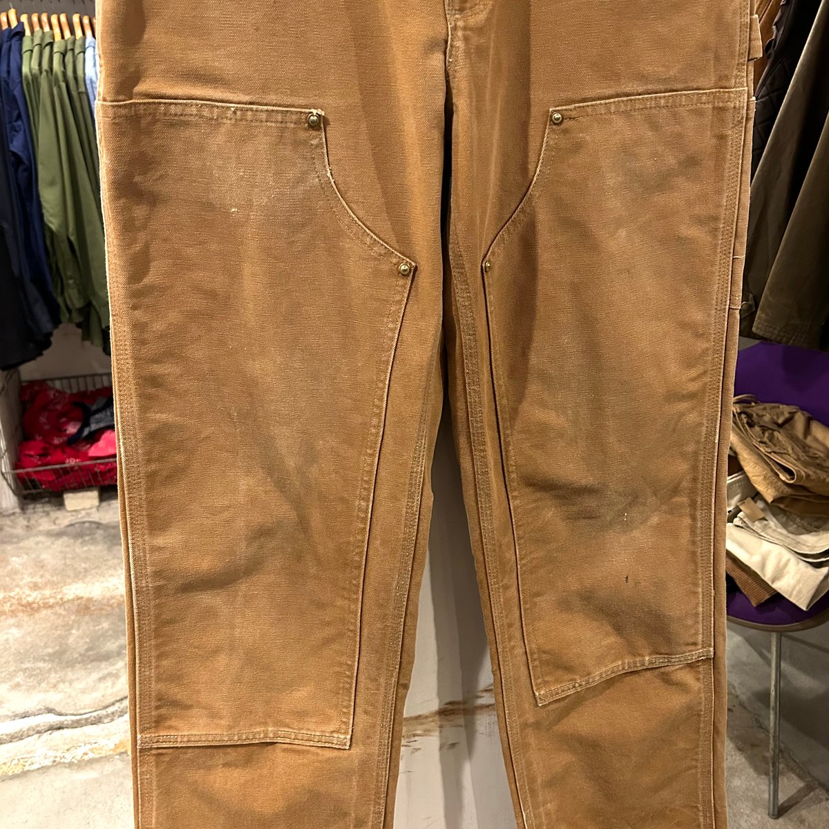 90s carhartt ダック地 ペインターパンツ ダブルニー カーハート 