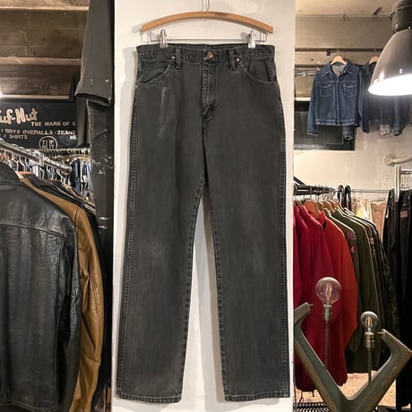 Wrangler　13MWZWK　ブラックデニム パンツ　33×31½　ラングラー　(S3466)